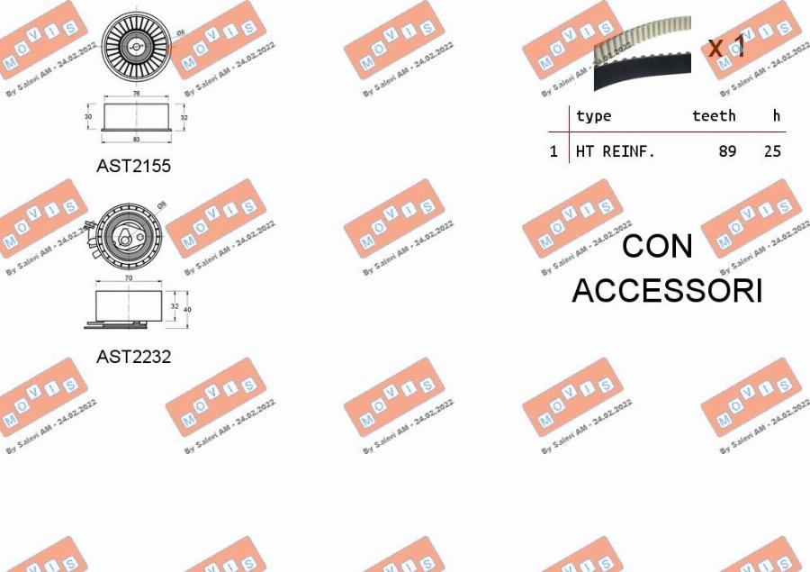 MOVIS ASTK1152 - Set curea de distributie aaoparts.ro