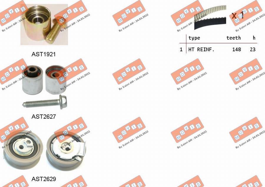 MOVIS ASTK1109 - Set curea de distributie aaoparts.ro