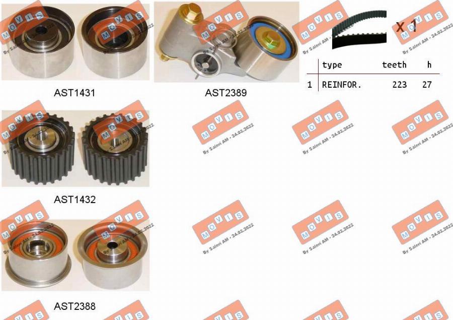 MOVIS ASTK1103 - Set curea de distributie aaoparts.ro
