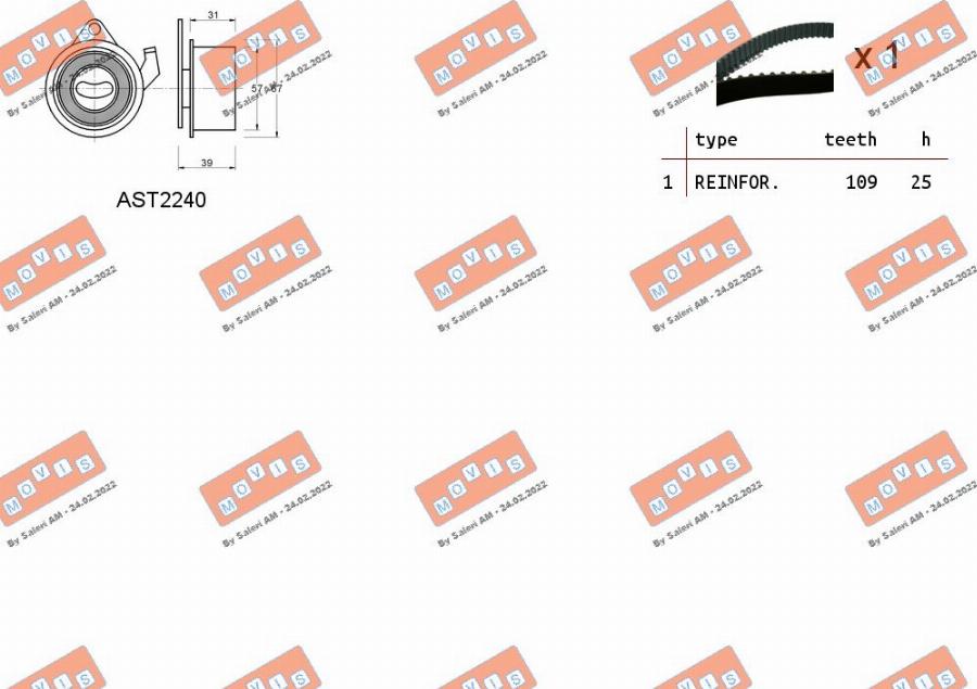 MOVIS ASTK1131 - Set curea de distributie aaoparts.ro