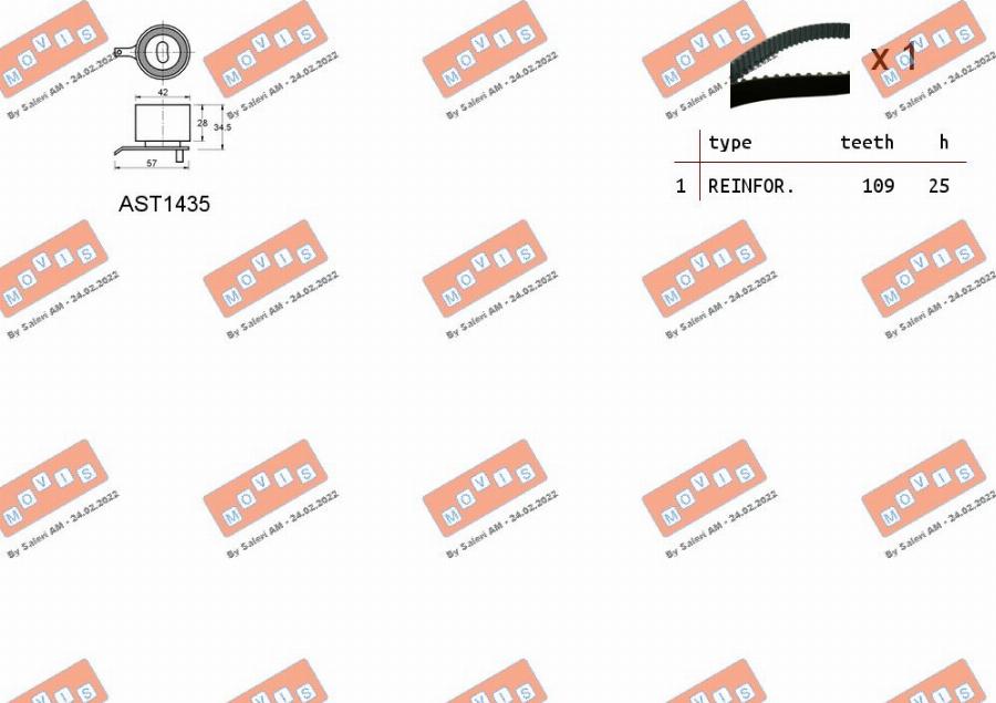 MOVIS ASTK1121 - Set curea de distributie aaoparts.ro