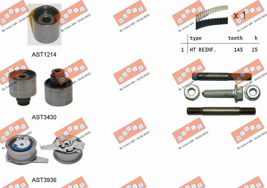 MOVIS ASTK1290 - Set curea de distributie aaoparts.ro