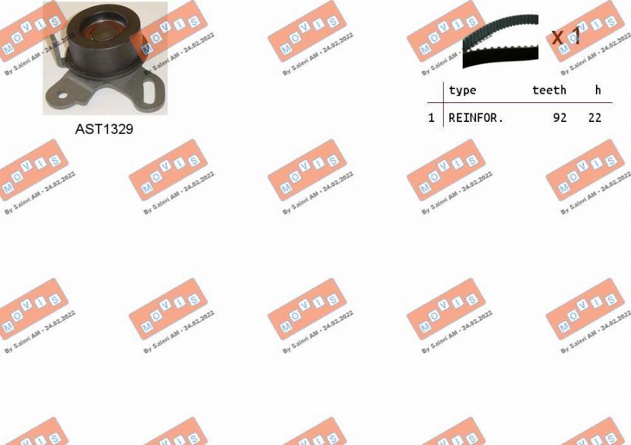 MOVIS ASTK1240 - Set curea de distributie aaoparts.ro