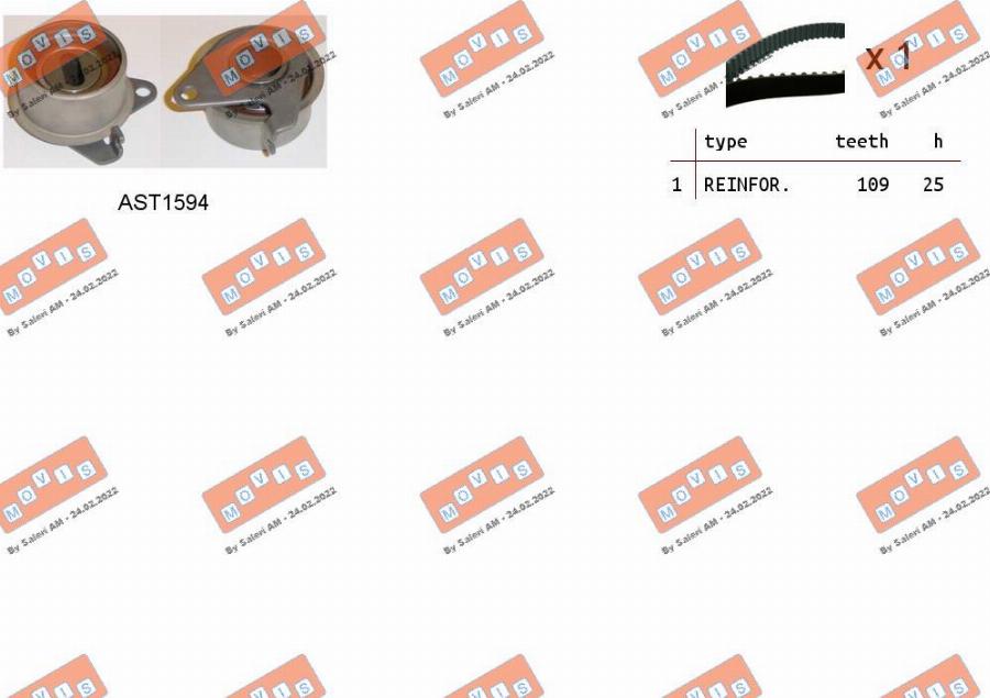 MOVIS ASTK1247 - Set curea de distributie aaoparts.ro