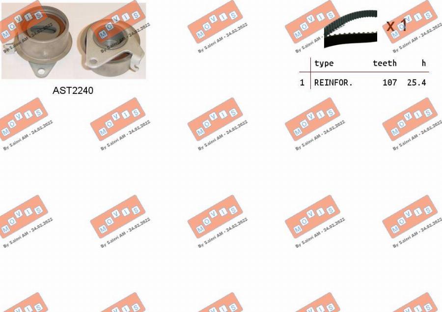 MOVIS ASTK1207 - Set curea de distributie aaoparts.ro