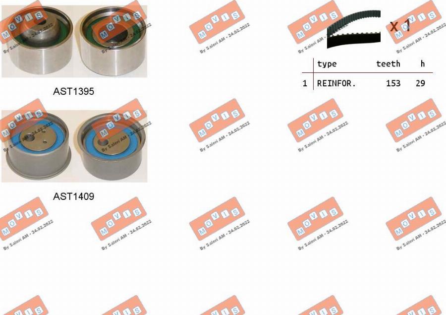 MOVIS ASTK1226 - Set curea de distributie aaoparts.ro