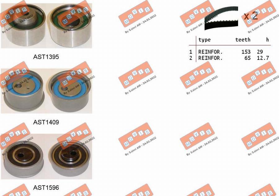 MOVIS ASTK1221 - Set curea de distributie aaoparts.ro