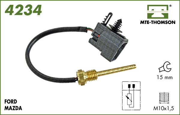 MTE-Thomson 4234 - Senzor,temperatura lichid de racire aaoparts.ro
