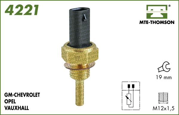 MTE-Thomson 4221 - Senzor,temperatura lichid de racire aaoparts.ro
