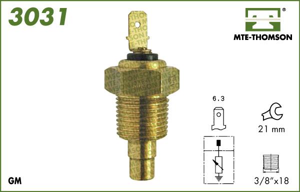 MTE-Thomson 3031 - Senzor,temperatura lichid de racire aaoparts.ro
