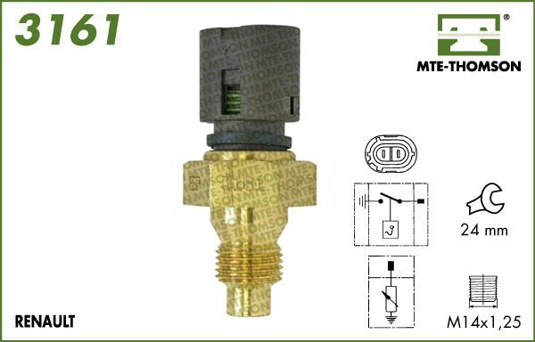MTE-Thomson 3161 - Senzor,temperatura lichid de racire aaoparts.ro