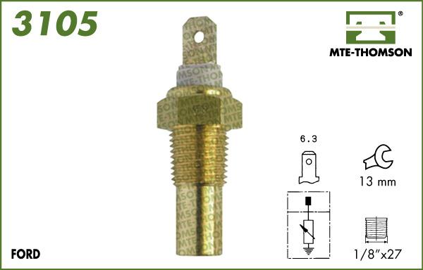 MTE-Thomson 3105 - Senzor,temperatura lichid de racire aaoparts.ro