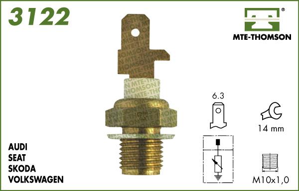 MTE-Thomson 3122 - Senzor,temperatura lichid de racire aaoparts.ro