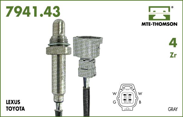 MTE-Thomson 7941.43.080 - Sonda Lambda aaoparts.ro