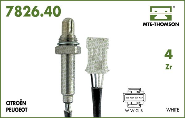 MTE-Thomson 7826.40.040 - Sonda Lambda aaoparts.ro