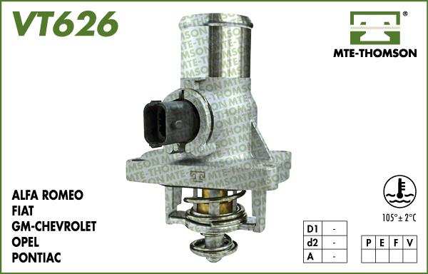 MTE-Thomson VT626.105 - Termostat,lichid racire aaoparts.ro