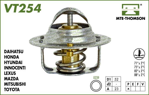 MTE-Thomson VT254.82 - Termostat,lichid racire aaoparts.ro