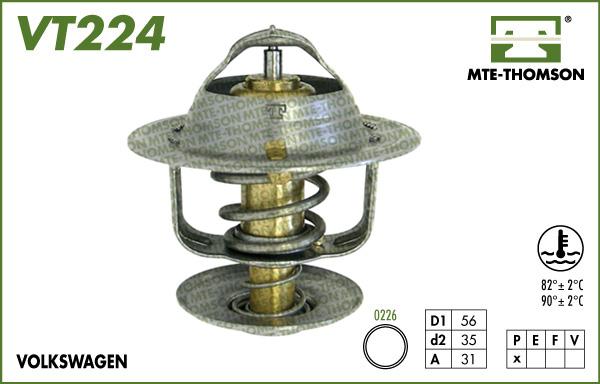 MTE-Thomson VT224.90 - Termostat,lichid racire aaoparts.ro