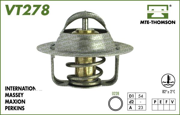 MTE-Thomson VT278.82 - Termostat,lichid racire aaoparts.ro