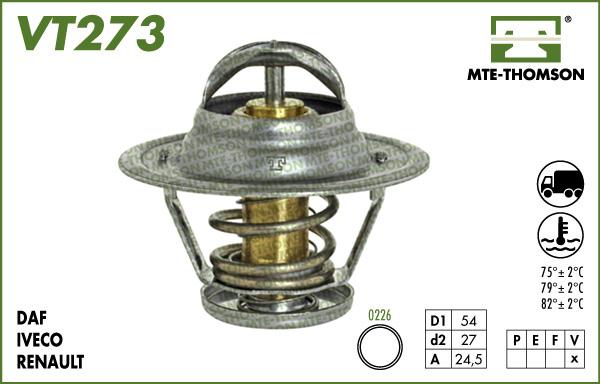 MTE-Thomson VT273.82 - Termostat,lichid racire aaoparts.ro