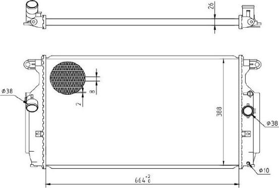 MTR 13054591 - Radiator, racire motor aaoparts.ro