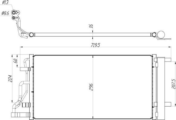 MTR 13054638 - Condensator, climatizare aaoparts.ro