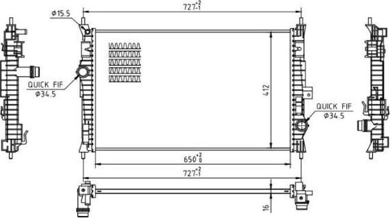 MTR 13054882 - Radiator, racire motor aaoparts.ro