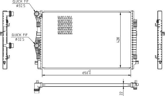 MTR 13054822 - Radiator, racire motor aaoparts.ro