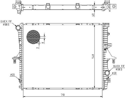 MTR 13054354 - Radiator, racire motor aaoparts.ro
