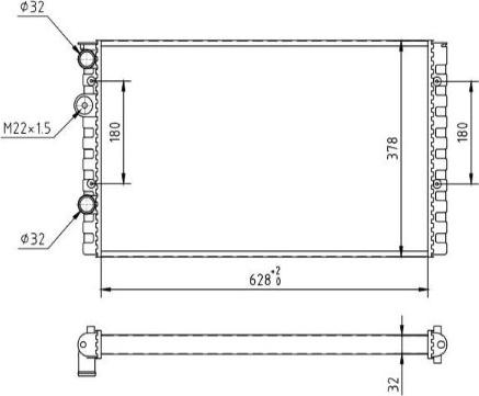 MTR 13054360 - Radiator, racire motor aaoparts.ro