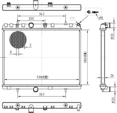 MTR 13054388 - Radiator, racire motor aaoparts.ro