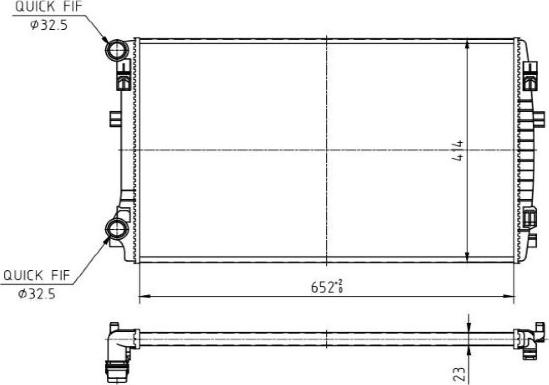 MTR 13054714 - Radiator, racire motor aaoparts.ro