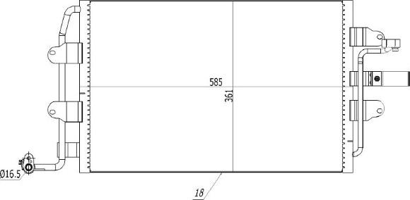 MTR 13054729 - Condensator, climatizare aaoparts.ro