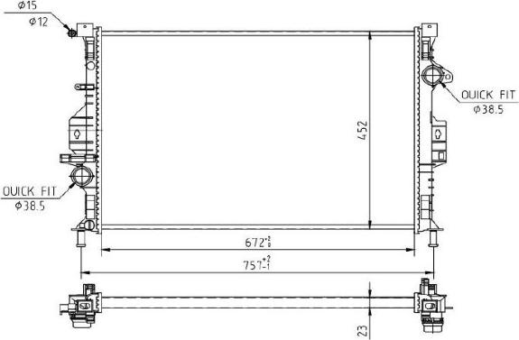 MTR 13054775 - Radiator, racire motor aaoparts.ro