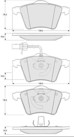 MTR MT465 - Set placute frana,frana disc aaoparts.ro