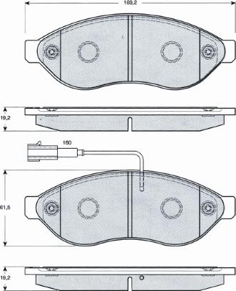 MTR MT599 - Set placute frana,frana disc aaoparts.ro