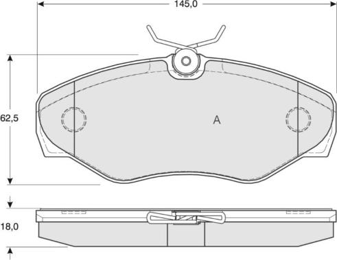 MTR MT552 - Set placute frana,frana disc aaoparts.ro