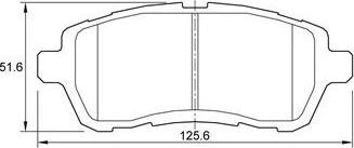 MTR MT585 - Set placute frana,frana disc aaoparts.ro