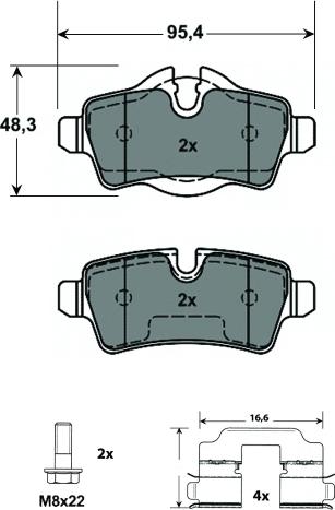 MTR MT579 - Set placute frana,frana disc aaoparts.ro