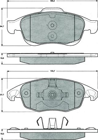 MTR MT641 - Set placute frana,frana disc aaoparts.ro