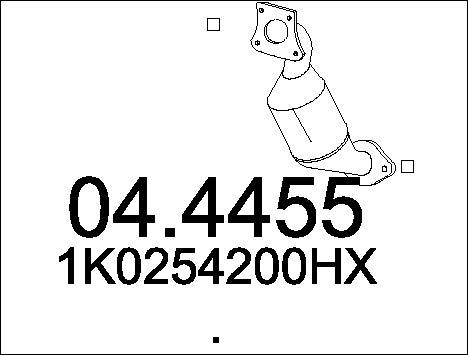 MTS 04.4455 - Catalizator aaoparts.ro