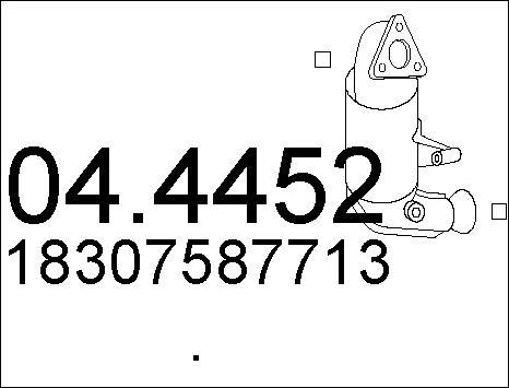 MTS 04.4452 - Catalizator aaoparts.ro