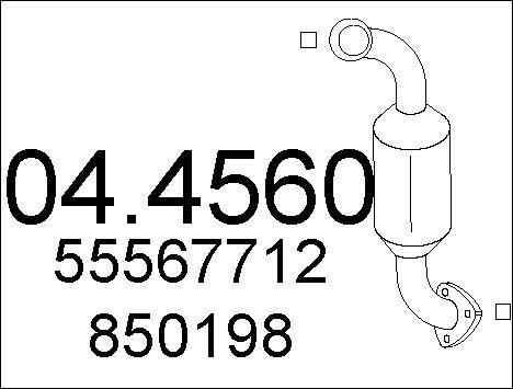 MTS 04.4560 - Catalizator aaoparts.ro