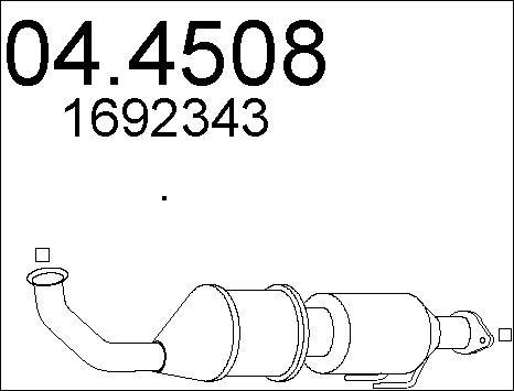 MTS 04.4508 - Catalizator aaoparts.ro