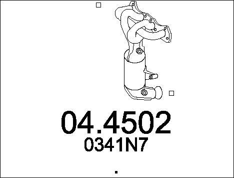 MTS 04.4502 - Catalizator aaoparts.ro