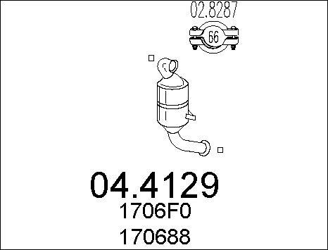 MTS 04.4129 - Catalizator aaoparts.ro