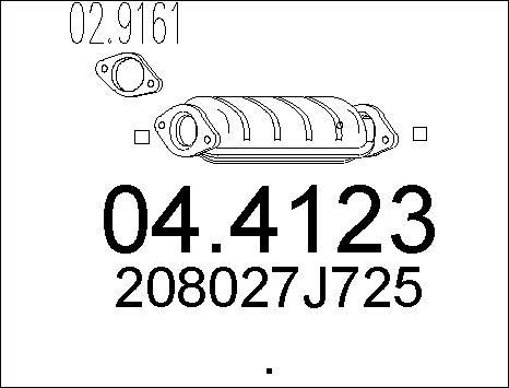 MTS 04.4123 - Catalizator aaoparts.ro