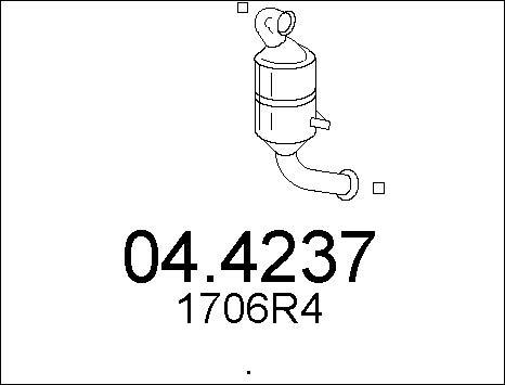 MTS 04.4237 - Catalizator aaoparts.ro