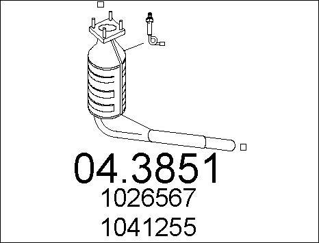 MTS 04.3851 - Catalizator aaoparts.ro