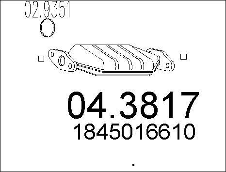 MTS 04.3817 - Catalizator aaoparts.ro
